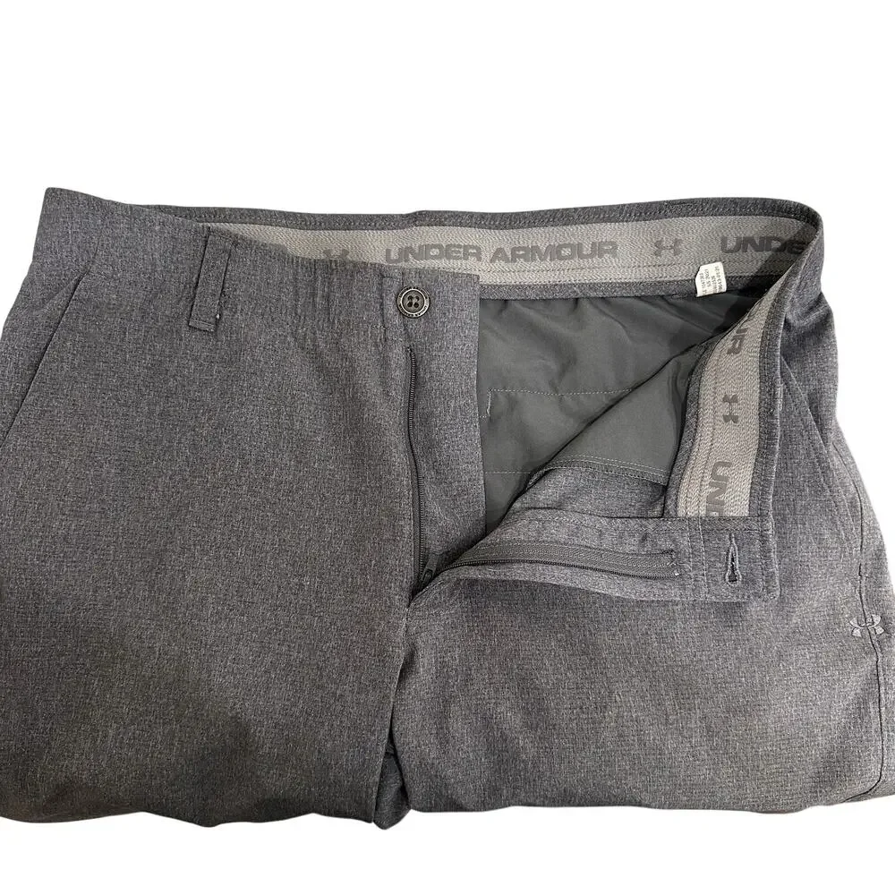 Under Armour Men's Size 34x32 Gray Golf Performance Vented Tech Chino 1347389